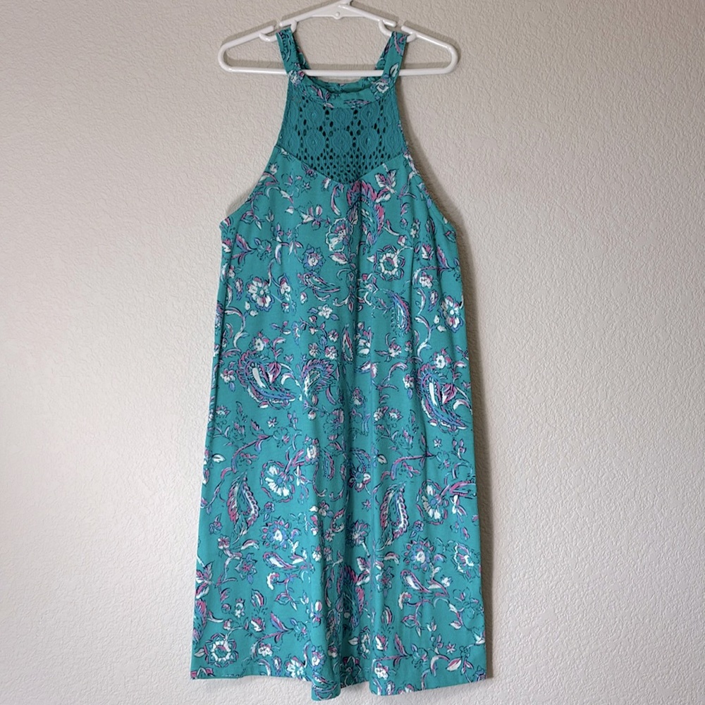 Girls turquoise dress